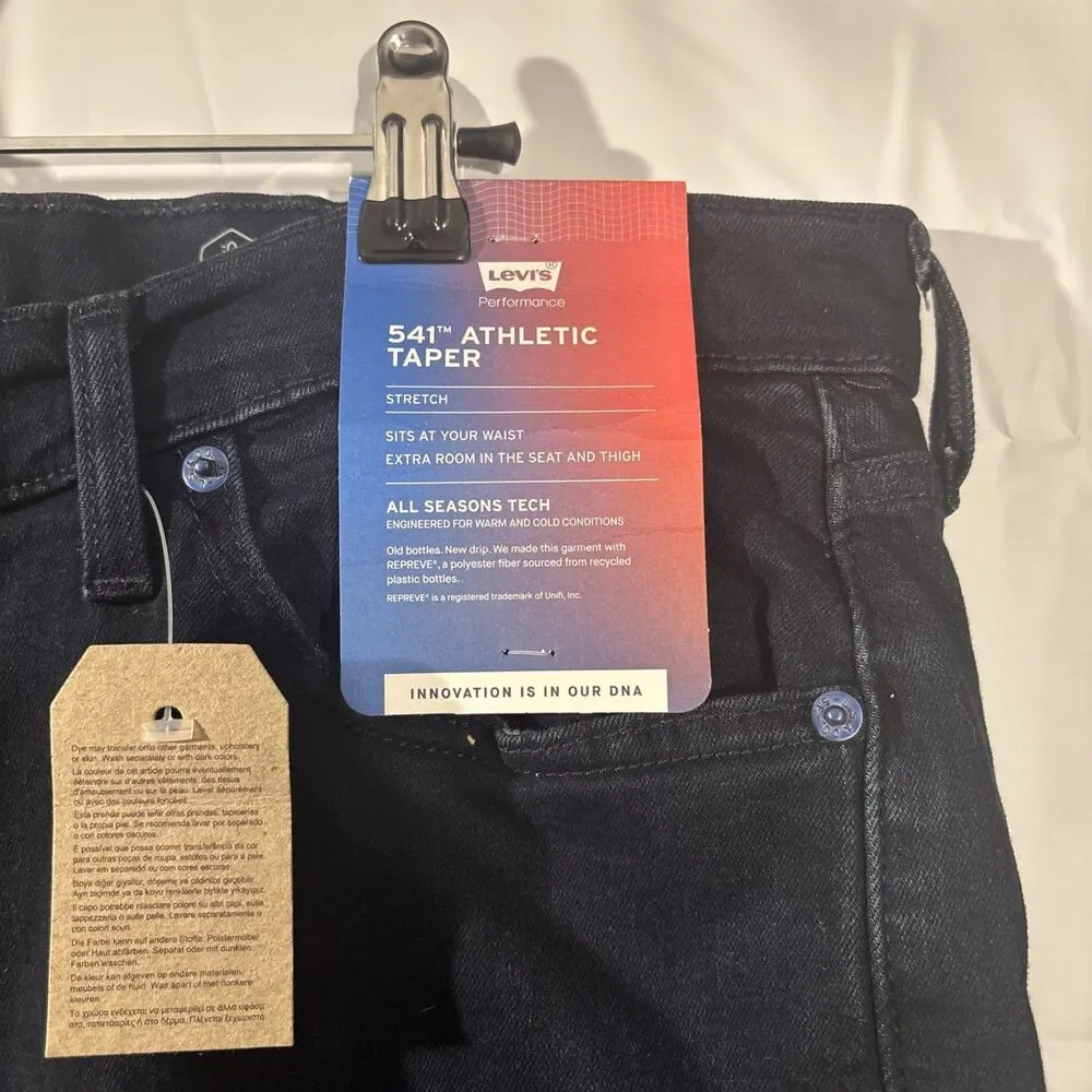 NWT Levi’s Performance 541 Athletic Taper All Season Tech Stretch Jean Men 38x34